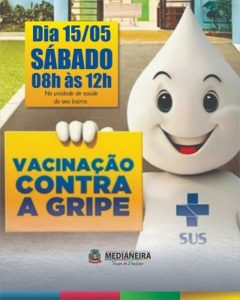 Sábado tem dia D de Vacinação Contra Gripe em Medianeira