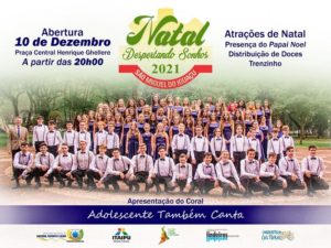 Abertura do ‘Natal Despertando Sonhos’ será realizada nesta sexta-feira em São Miguel do Iguaçu