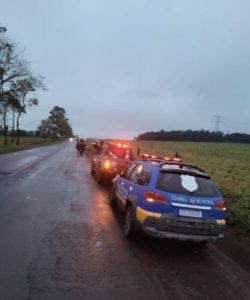 Guarda Municipal de São Miguel do Iguaçu atende capotamento na estrada da prainha