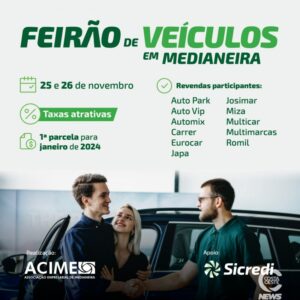 Sicredi e Acime realizam o Feirão de Veículos