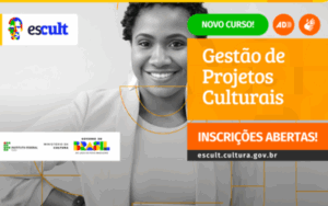 Escola do MinC abre inscrições para curso  de Gestão de Projetos Culturais, on-line e gratuito